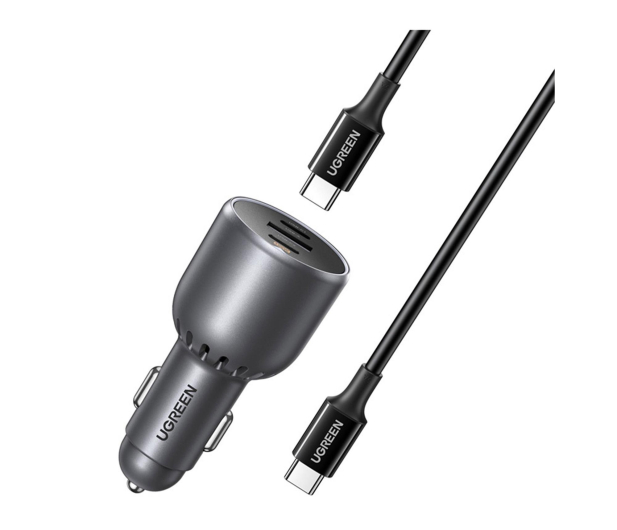 UGREEN Ładowarka samochodowa EC705 USB + 2x USB-C 130W +kabel 1m 5A - 1489192 - zdjęcie